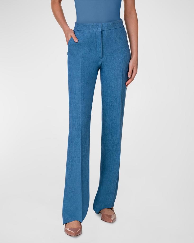 Akris Carl Linen Gabardine Pants