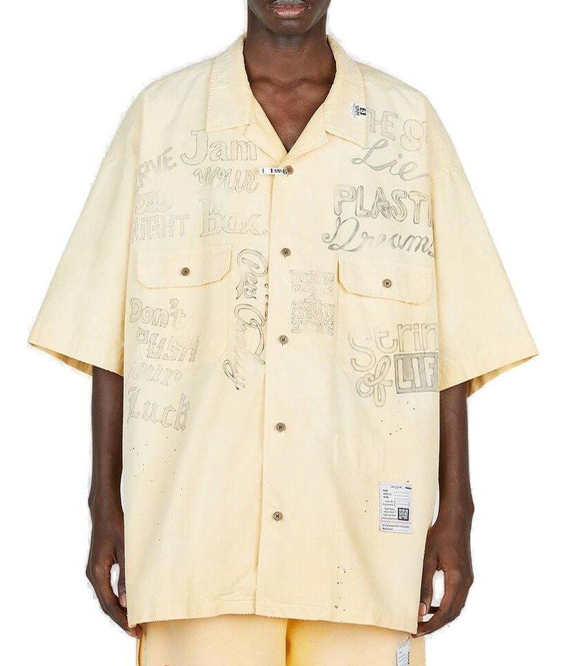 Maison Mihara Yasuhiro Maison Mihara Yasuhiro Graphic Printed Buttoned Shirt