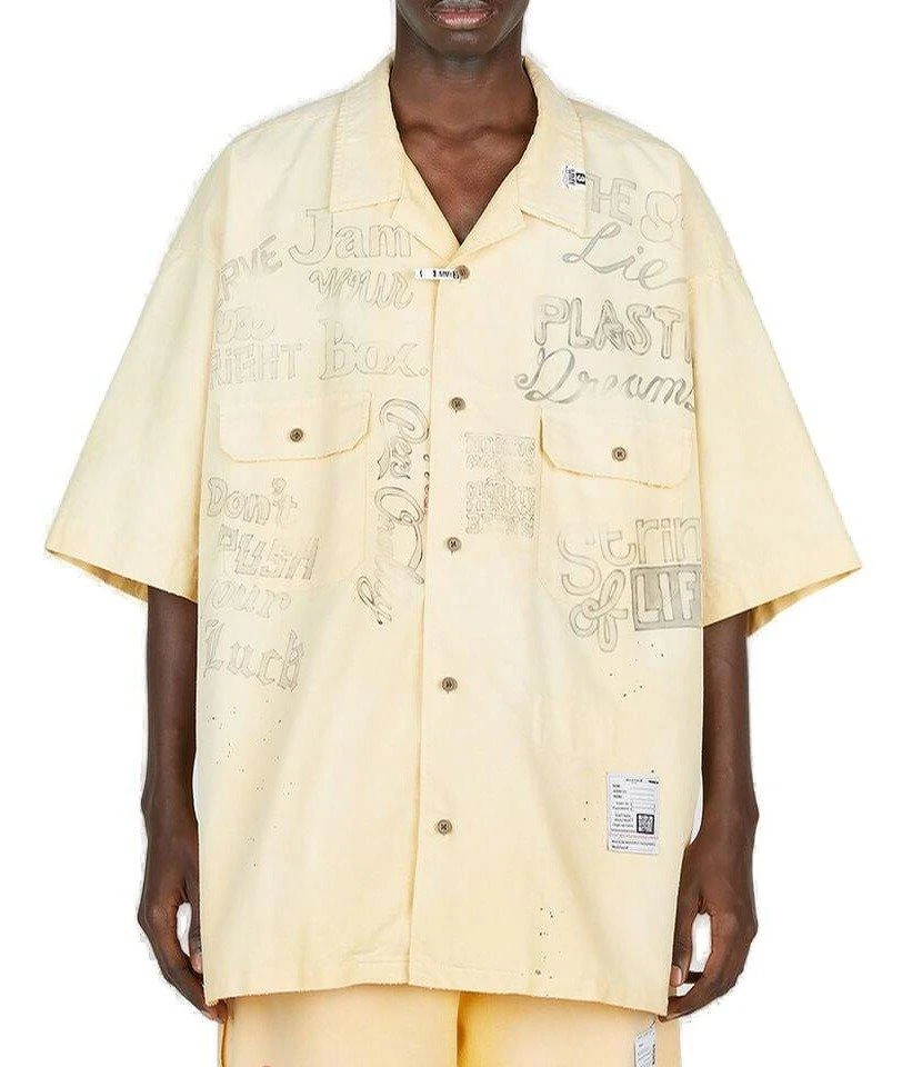 Maison Mihara Yasuhiro Maison Mihara Yasuhiro Graphic Printed Buttoned Shirt 1