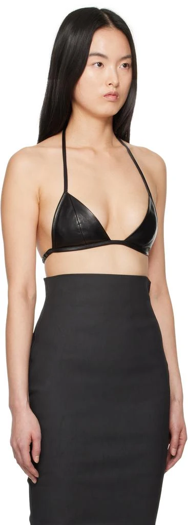 Rick Owens Black Hollywood Leather Bra 2