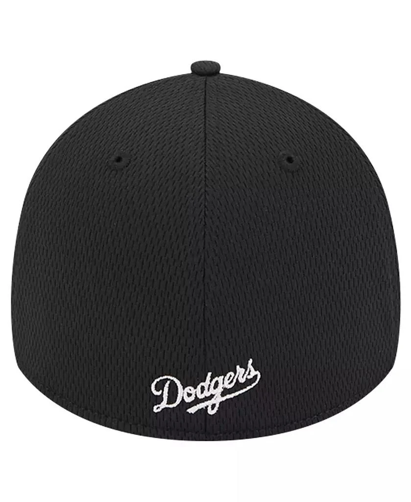 New Era Men's Black Los Angeles Dodgers Active Dash Mark 39THIRTY Flex Hat 4