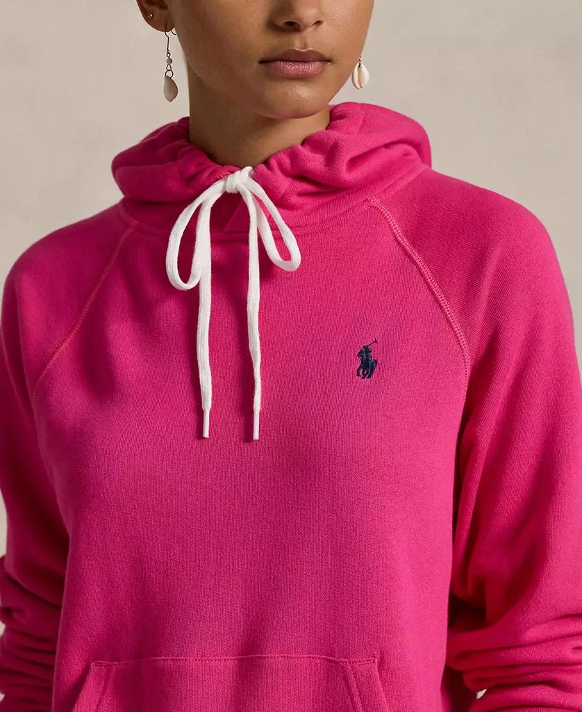 Ralph Lauren Women's Shrunken Fit Fleece Hoodie Sweatshirt 3