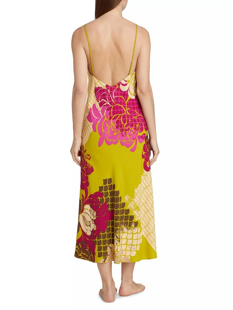 Natori Rimini Floral Satin Gown 4