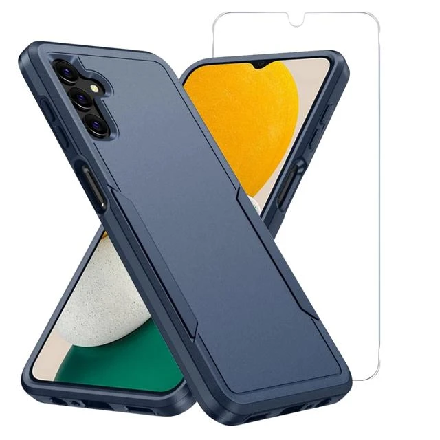 ENTRONIX Entronix Bundle Compatible with Galaxy A16 - Soft-Touch Dual-Layer Case & 1 Clear Screen Protector