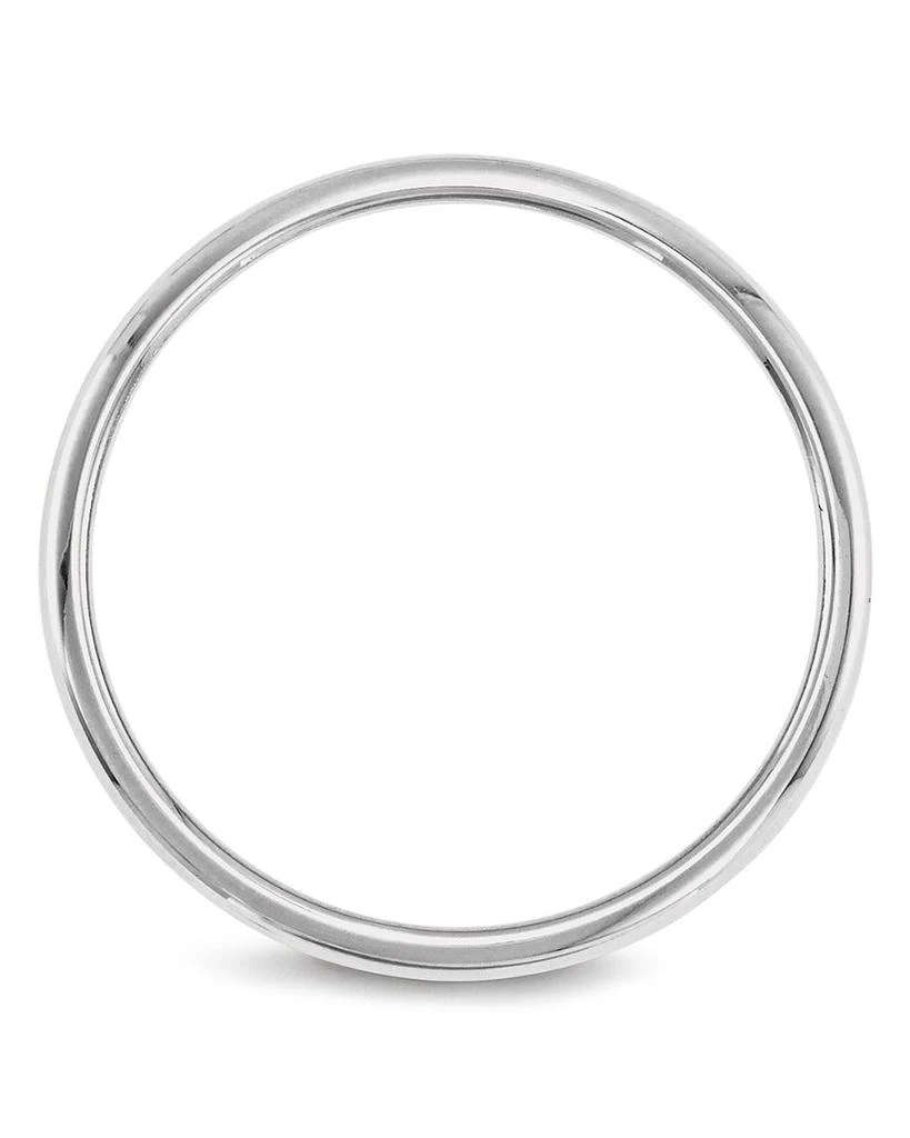 Bloomingdale's Men's 2mm Half Round Band Ring in 14K White Gold 4