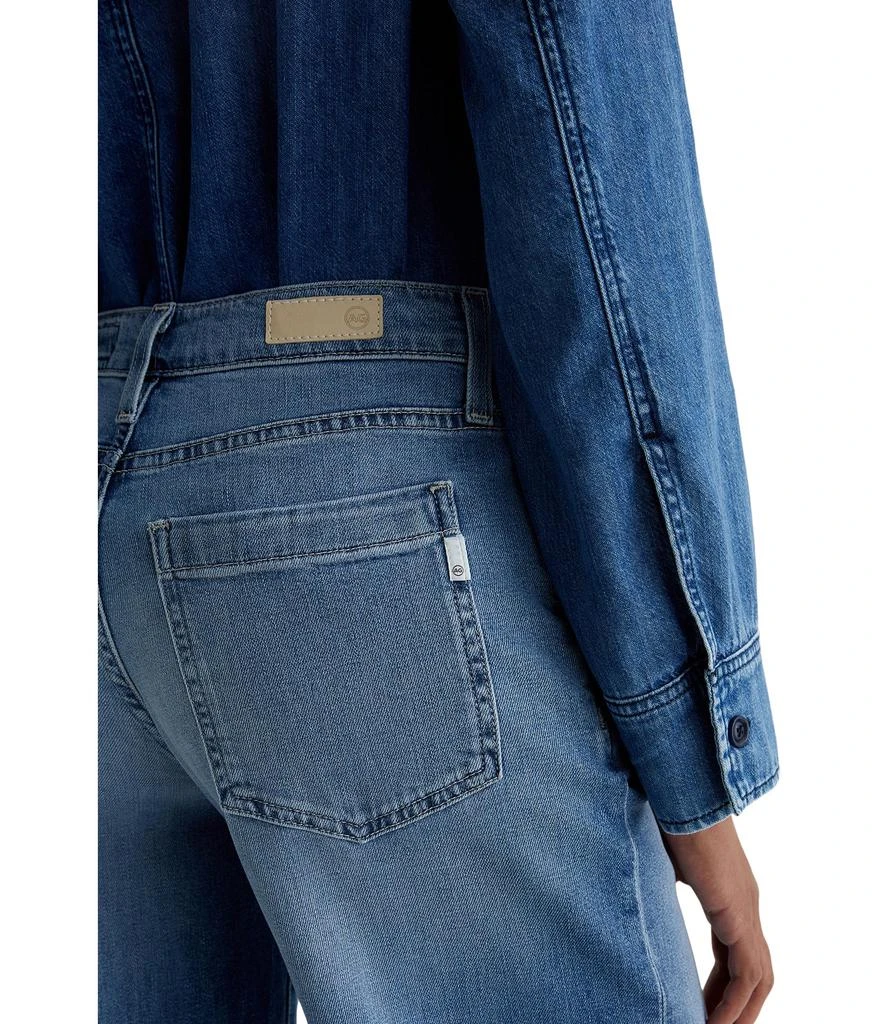 AG Jeans Stella Mid Rise Wide Leg Palazzo Jeans in Nautical Mile 4
