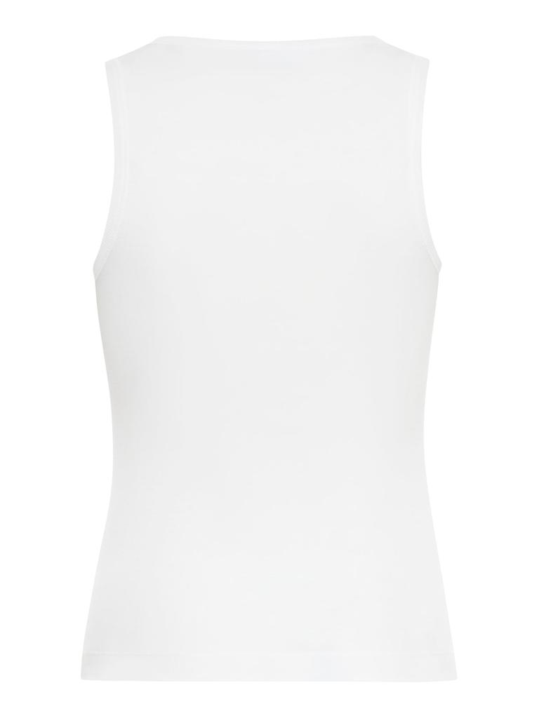 Ganni SOFT COTTON RIB TANK TOP