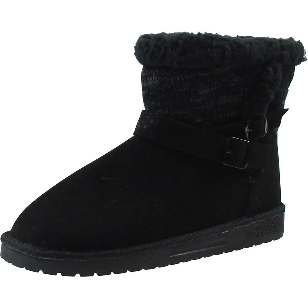 MUK LUKS Alyx Womens Faux Fur Lined Faux Suede Winter & Snow Boots 6