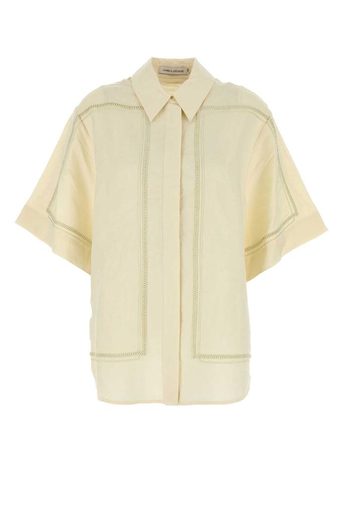 CAMILLA AND MARC Cream Linen Blend Fortuna Shirt