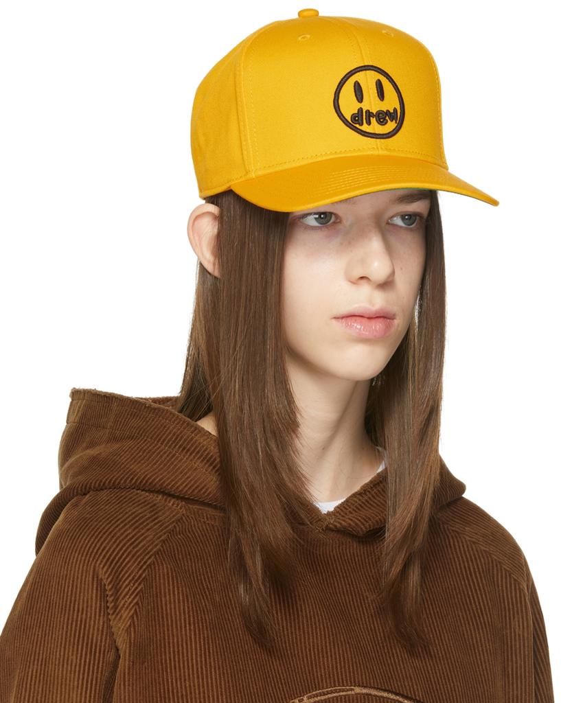 Drew House SSENSE Exclusive Yellow Painted Mascot Cap