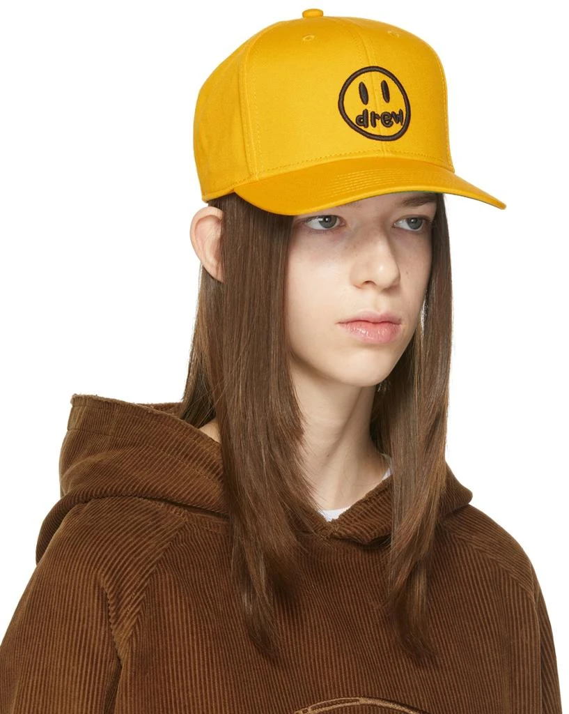 Drew House SSENSE Exclusive Yellow Painted Mascot Cap 2