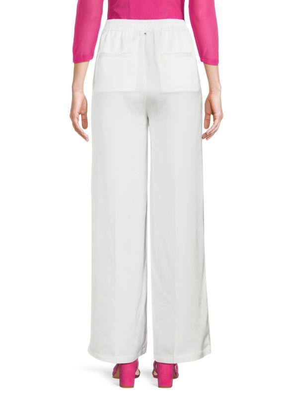 Adrienne Landau Solid Wide Leg Pants
