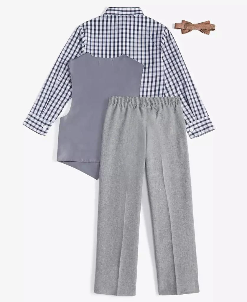 Nautica Toddler and Little Boys Silverware Heather Poplin Vest Set 7