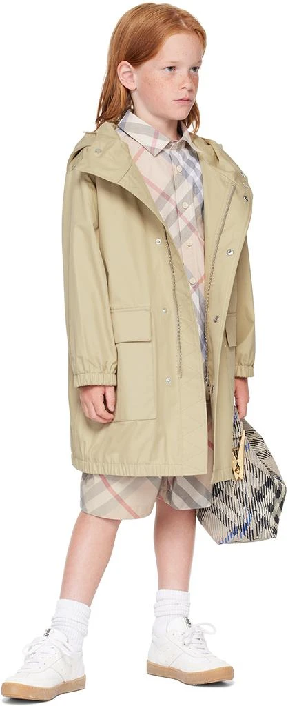 Burberry Kids Khaki Lightweight Coat 4