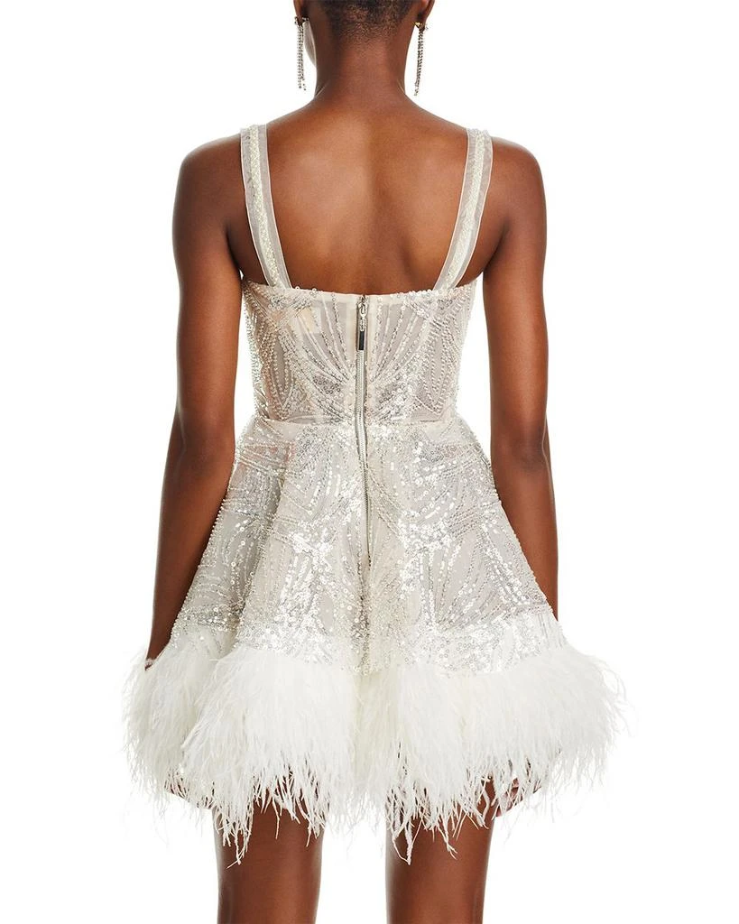 BRONX AND BANCO Mademoiselle Beaded Bustier Mini Dress 4