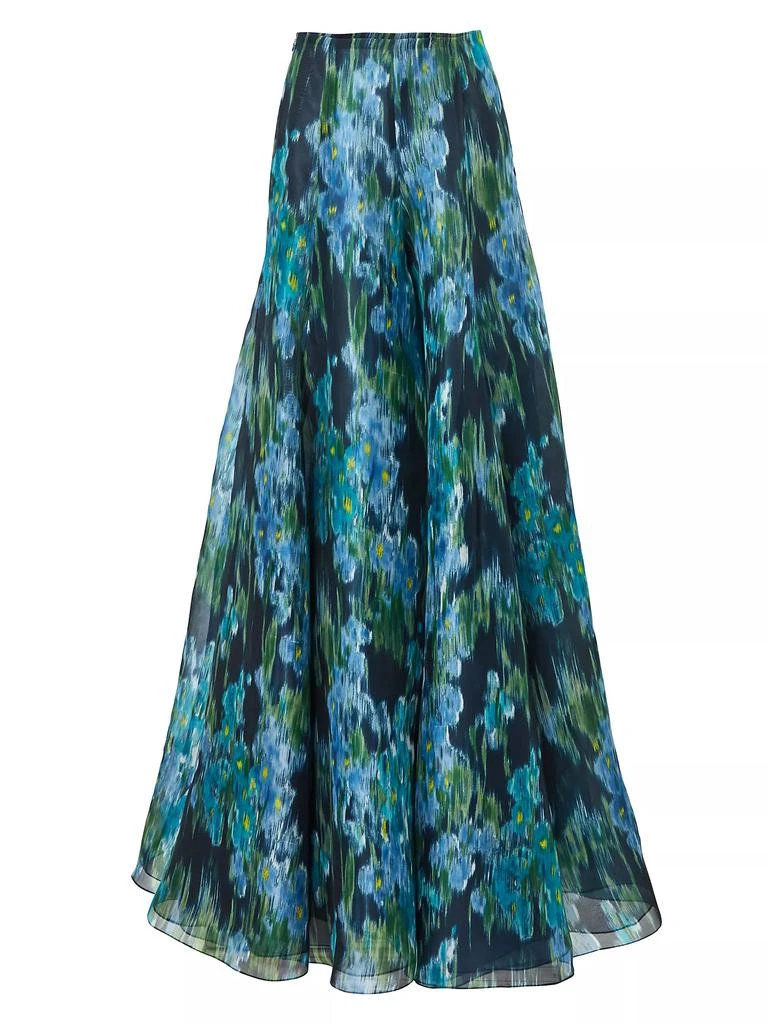Carolina Herrera Floral Silk Palazzo Pants 1