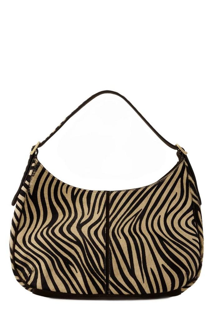 ROUJE Rouje Zebra Printed Big Hobo Bag