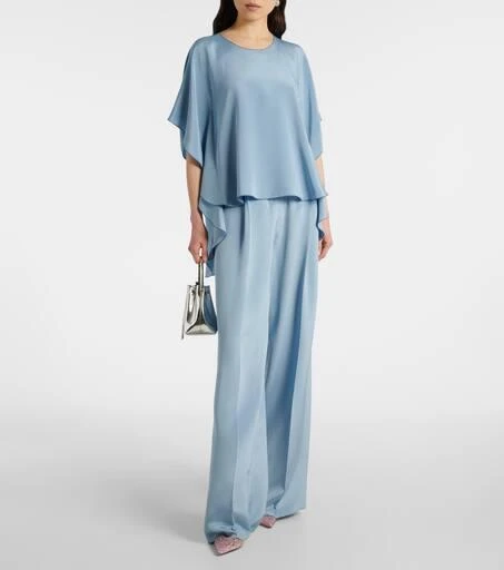 Max Mara Origano high-rise silk wide-leg pants 2