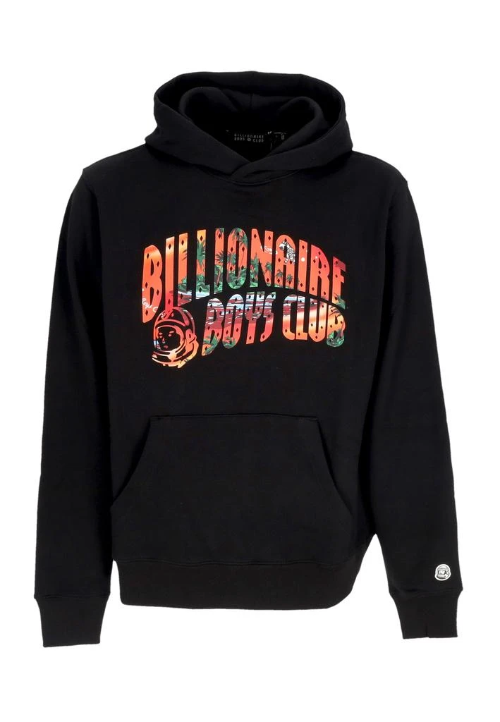 Billionaire Boys Club Men's Hoodie Tropical Island Fill Arch Logo Popover Hoodie Black 1