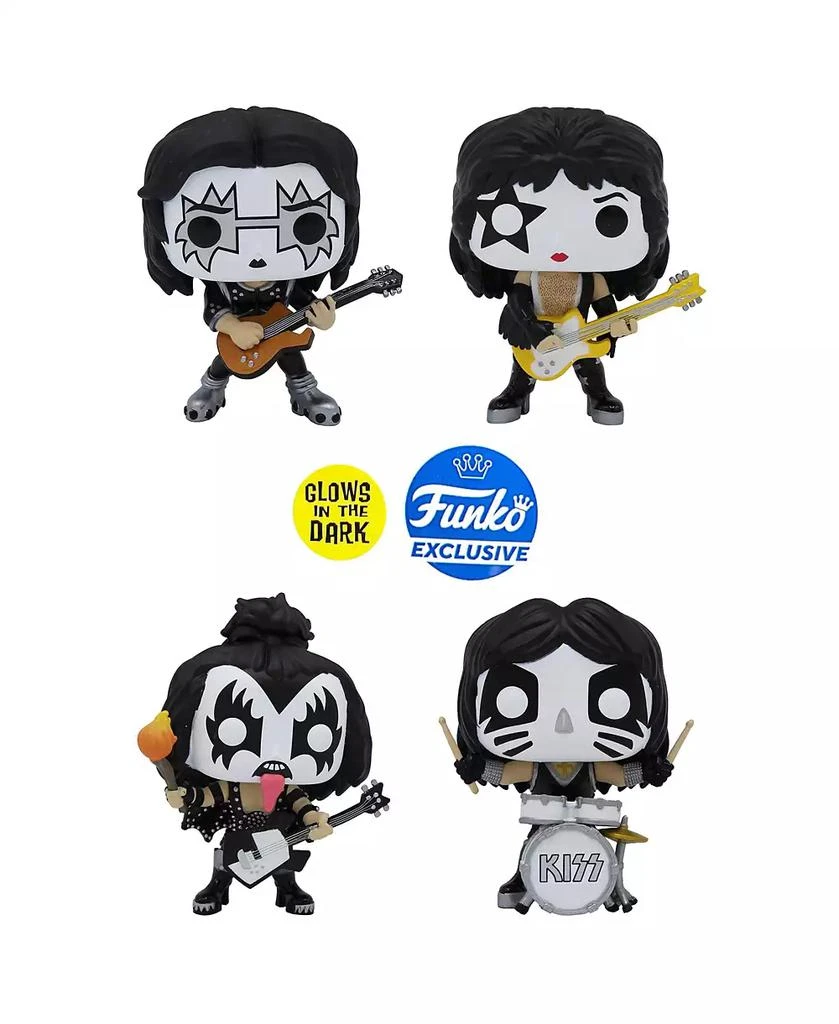 Funko Pop Kiss Band Glow in the Dark Collectible Set, 4 Piece 3