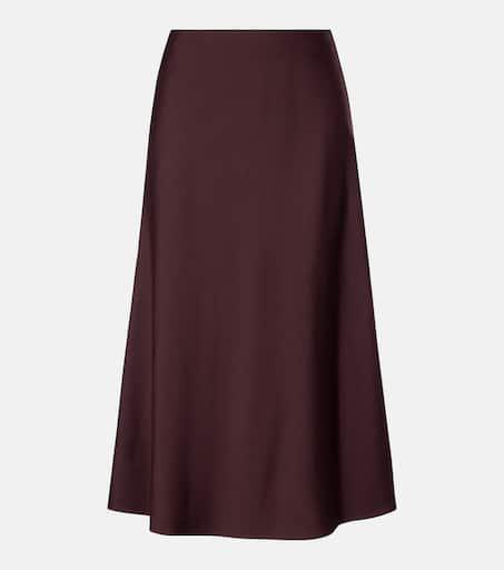 Brunello Cucinelli Wool-blend midi skirt
