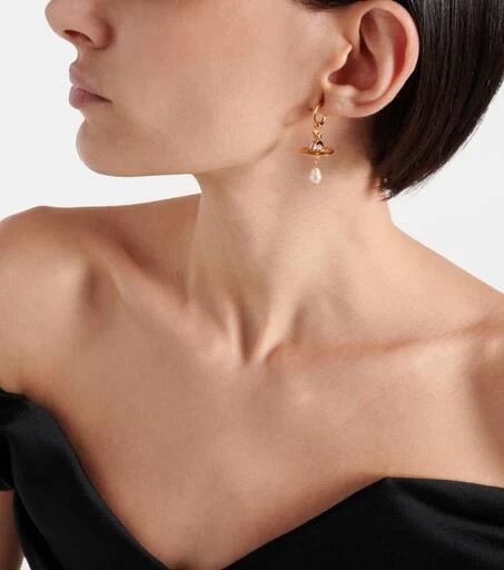 Vivienne Westwood Aleksa embellished drop earrings 3