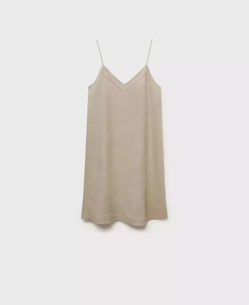 Mango Women's Linen Nightgown 3