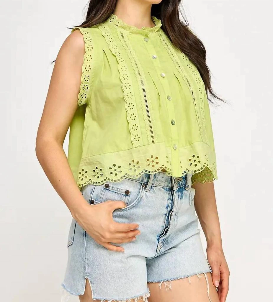 ELLISON Ellison - Eyelet Detail Blouse 4