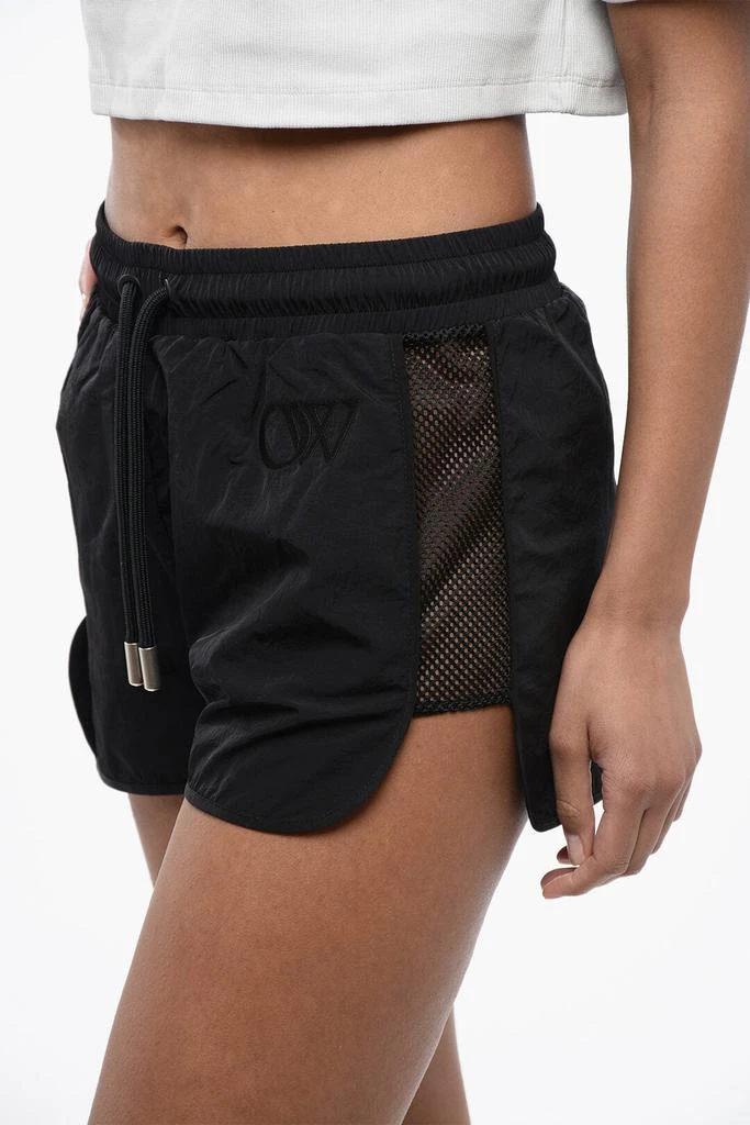 Off-White Off-White Nylon CRISPY Shorts with Mesh Side Band 3