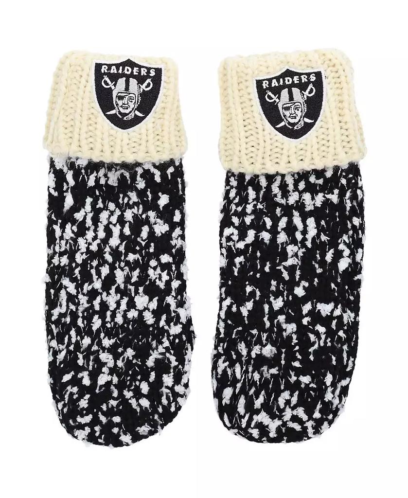 FOCO Men's Black Las Vegas Raiders Confetti Cream Mittens
