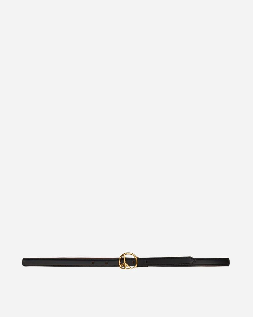 Needles Peace Buckle Narrow Belt Black 1