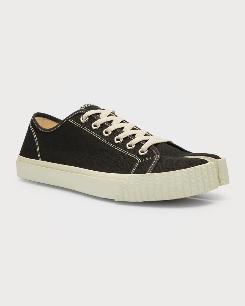 MAISON MARGIELA Men's Tabi Split-Toe  Canvas Low-Top Sneakers 3