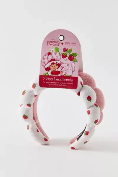 Célavi Célavi X Strawberry Shortcake 2-Piece Spa Sponge Headband Set 2