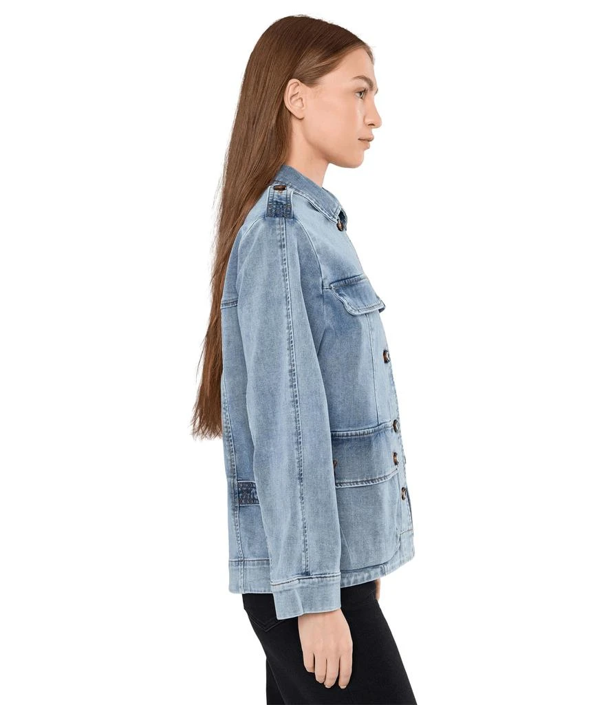 KUT from the Kloth Callista-Oversize Denim Jacket w/ Front Opening 3