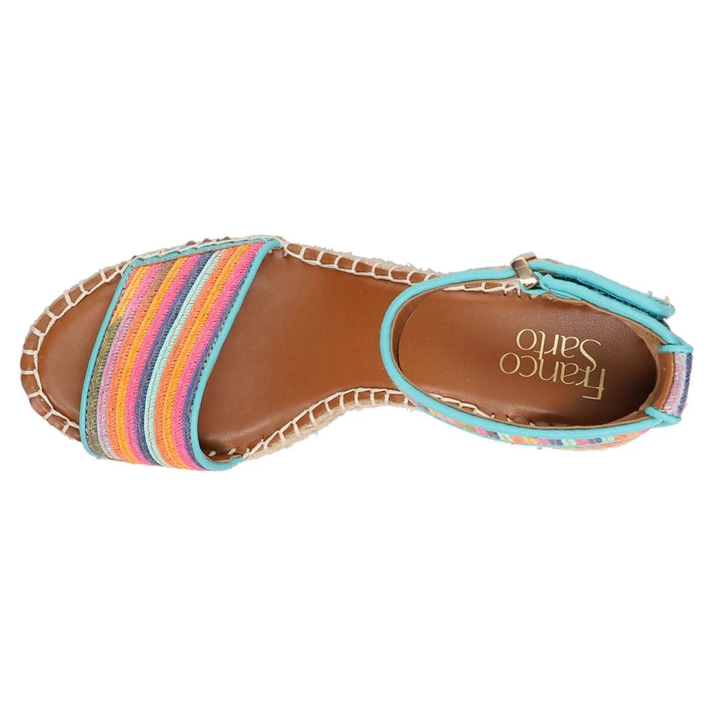 Franco Sarto Clemens Espadrille Ankle Strap Wedge Sandal 4