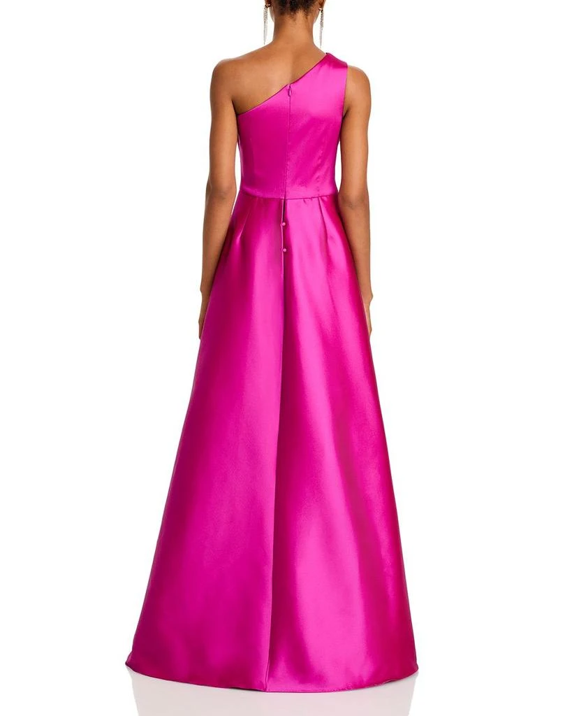 Teri Jon Crepe One Shoulder Gown 4