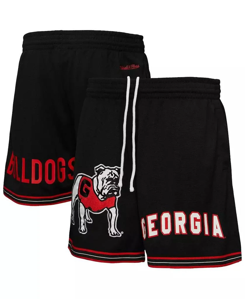 Mitchell & Ness Men's Black Georgia Bulldogs Team Origins Mesh Shorts 1