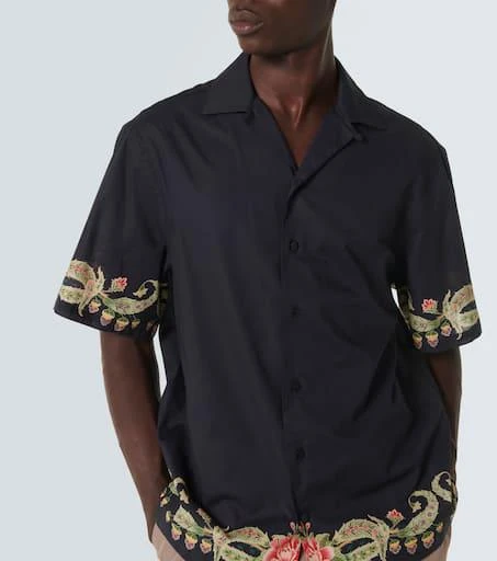 ETRO Floral cotton bowling shirt 5