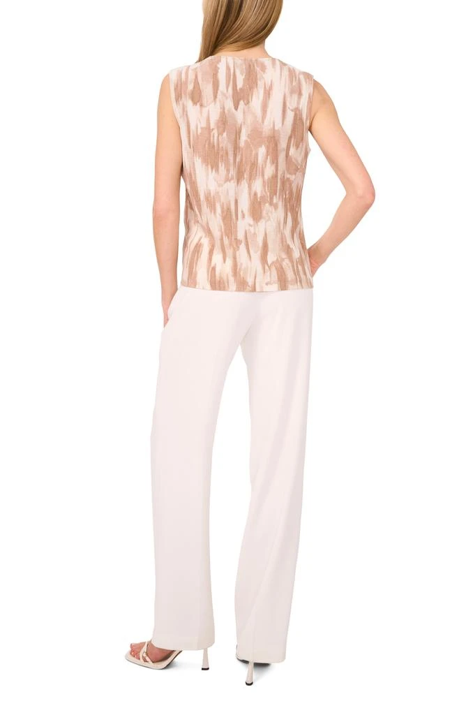 Halogen Gauze Textured Faux Wrap Top 7