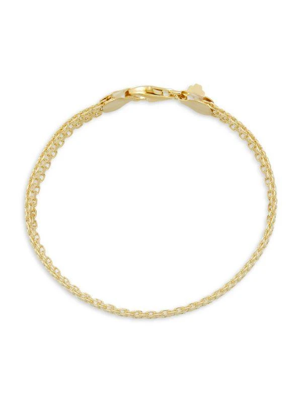 Saks Fifth Avenue 14K Goldplated Sterling Silver Bismark Bracelet 2