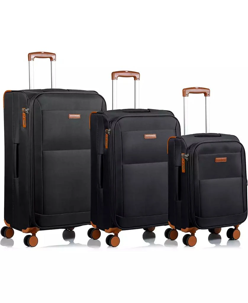 CHAMPS Classic 3 Piece Softside Luggage Set 1
