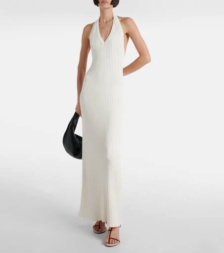 Nili Lotan Ivenka ribbed-knit cotton maxi dress 2
