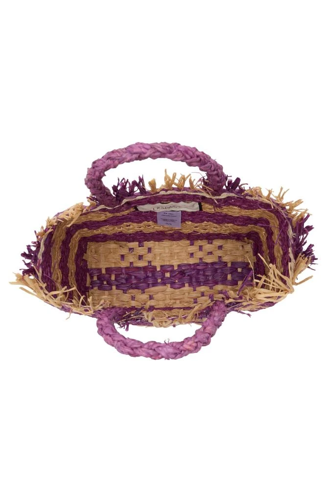 LSPACE Charlie Stripe Woven Straw Bag 5