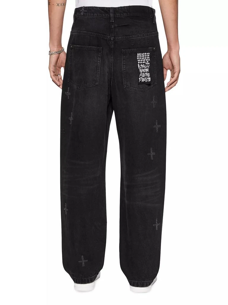 Ksubi Plus Anti K Nirvana Distressed Mid-Rise Straight-Leg Jeans 3