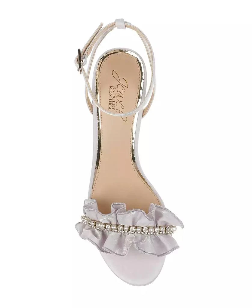 Badgley Mischka Women's Desirie Block Heel Evening Sandals 4