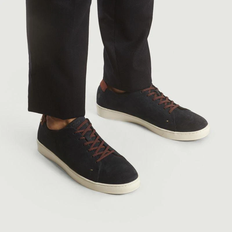 Faguo Aspen Low Trainers Navy Blue FAGUO 2