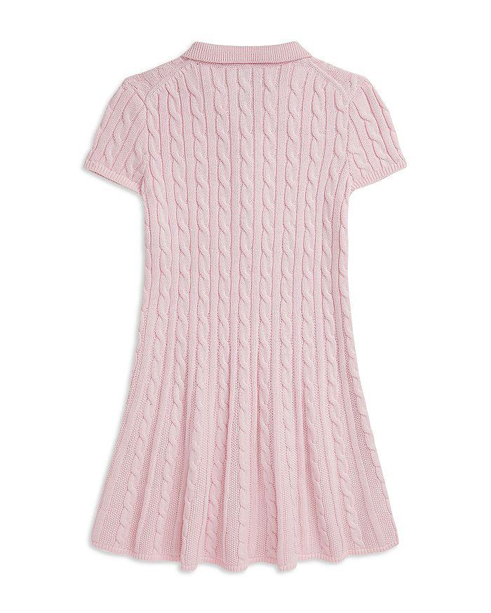 Ralph Lauren Girls' Cable Knit Cotton Polo Sweater Dress - Little Kid, Big Kid