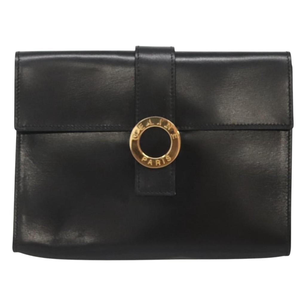 Celine Leather Clutch Bag (Pre-Owned)