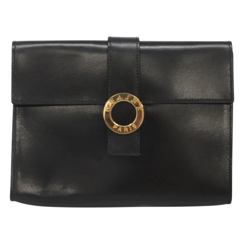 Celine Leather Clutch Bag (Pre-Owned) 1