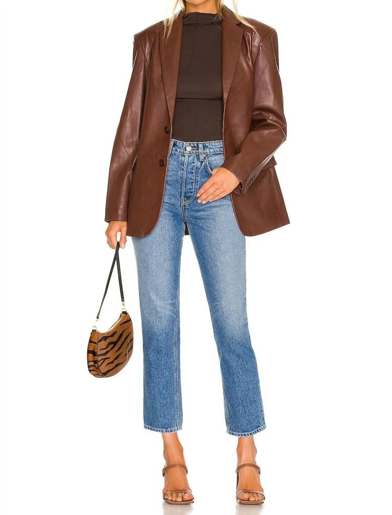 GRLFRND Grlfrnd - KAROLINA HIGH RISE STRAIGHT CROP JEANS 4